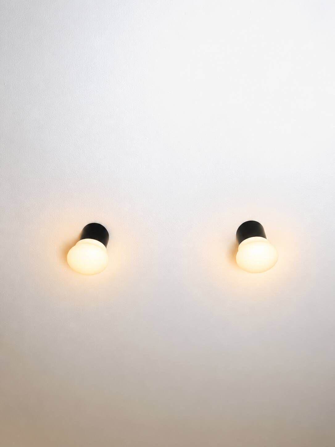 W-1809 Op-Art Wall Lamps In Opal Glass By Raak Amsterdam, The Netherlands 1970S