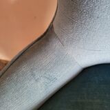 Blue toad armchair with fringes