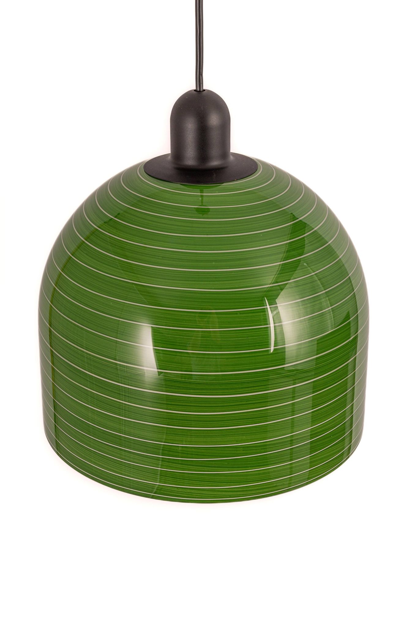 Green glass suspension by Peill Putzler, Germany, 1970