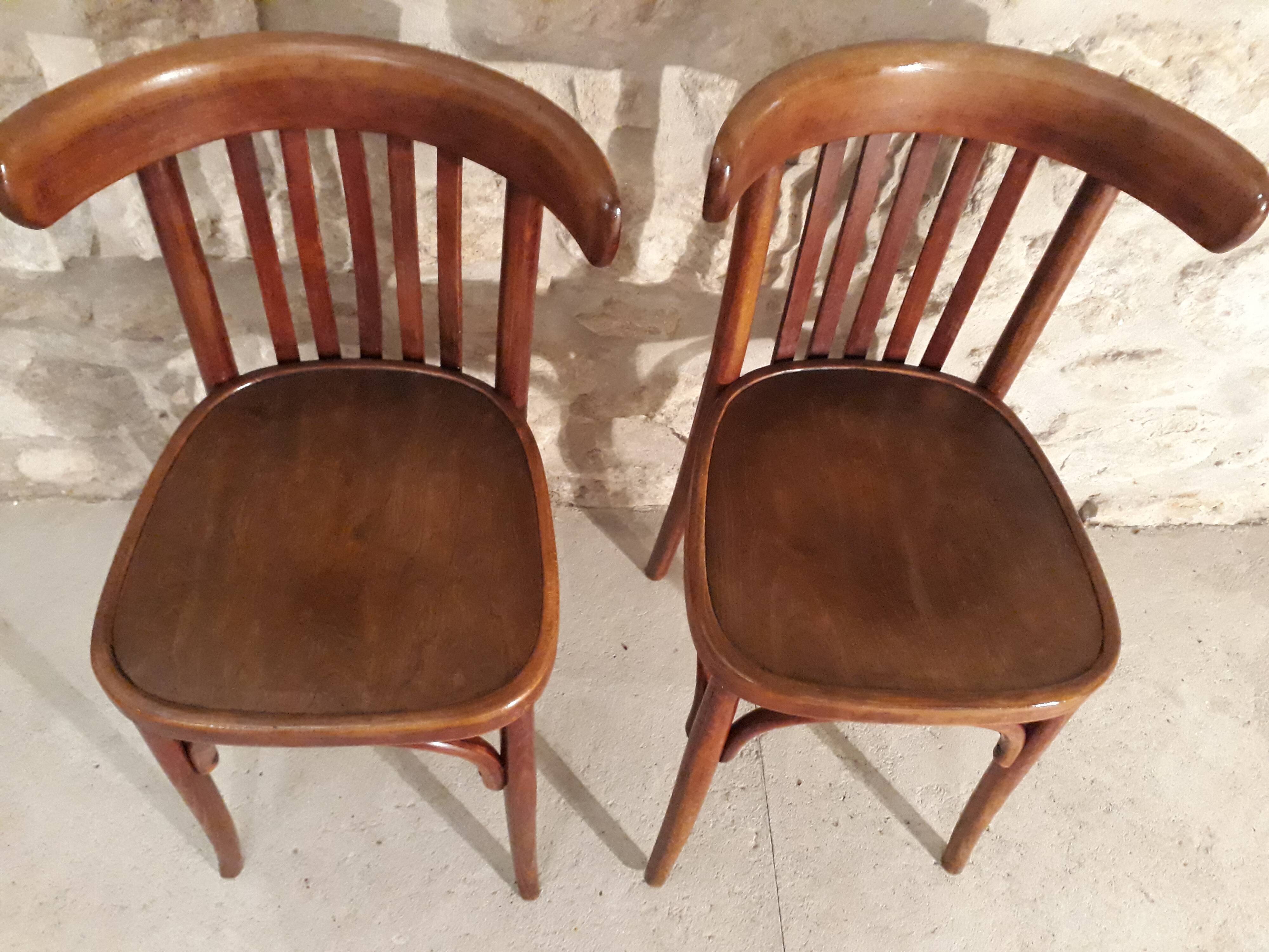 Pair of  chairs Japy Frères
