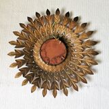 Witch brass vintage mirror 53 cm