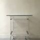 Desserte bureau en plexiglas David Lange pour Roche Bobois, design 1970