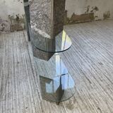 Roche Bobois stone and glass sculpture shelf 1970s