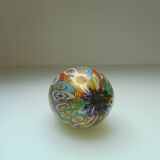 Murano Millefiori egg paper press golden powder