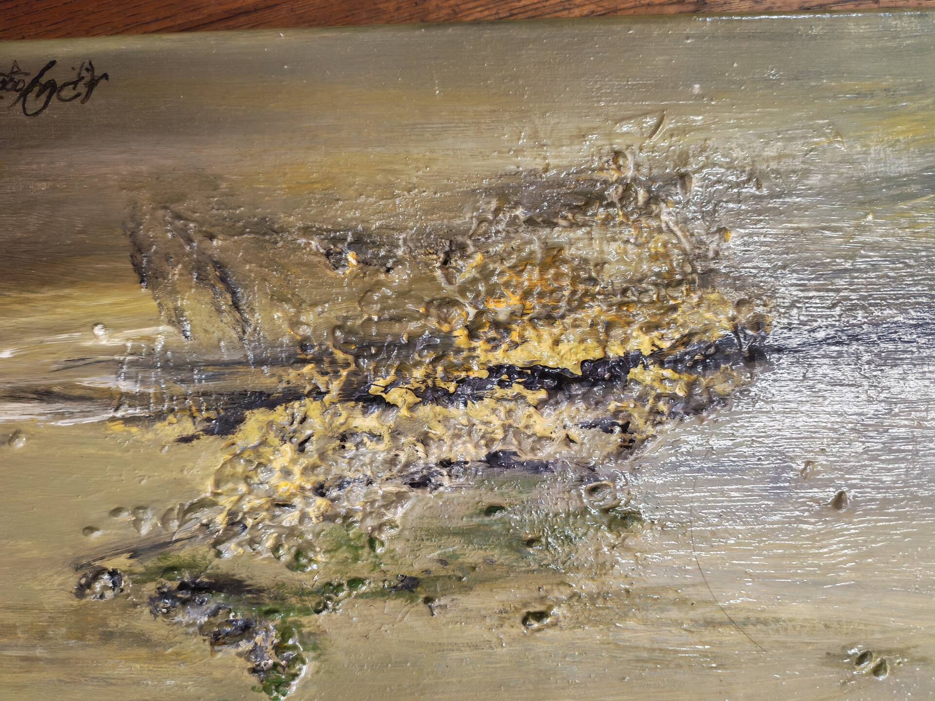 Huile sur toile style abstrait