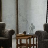 Nesting tables in oak, made by a Danish cabinetmaker, mid-century modern, 1960s.