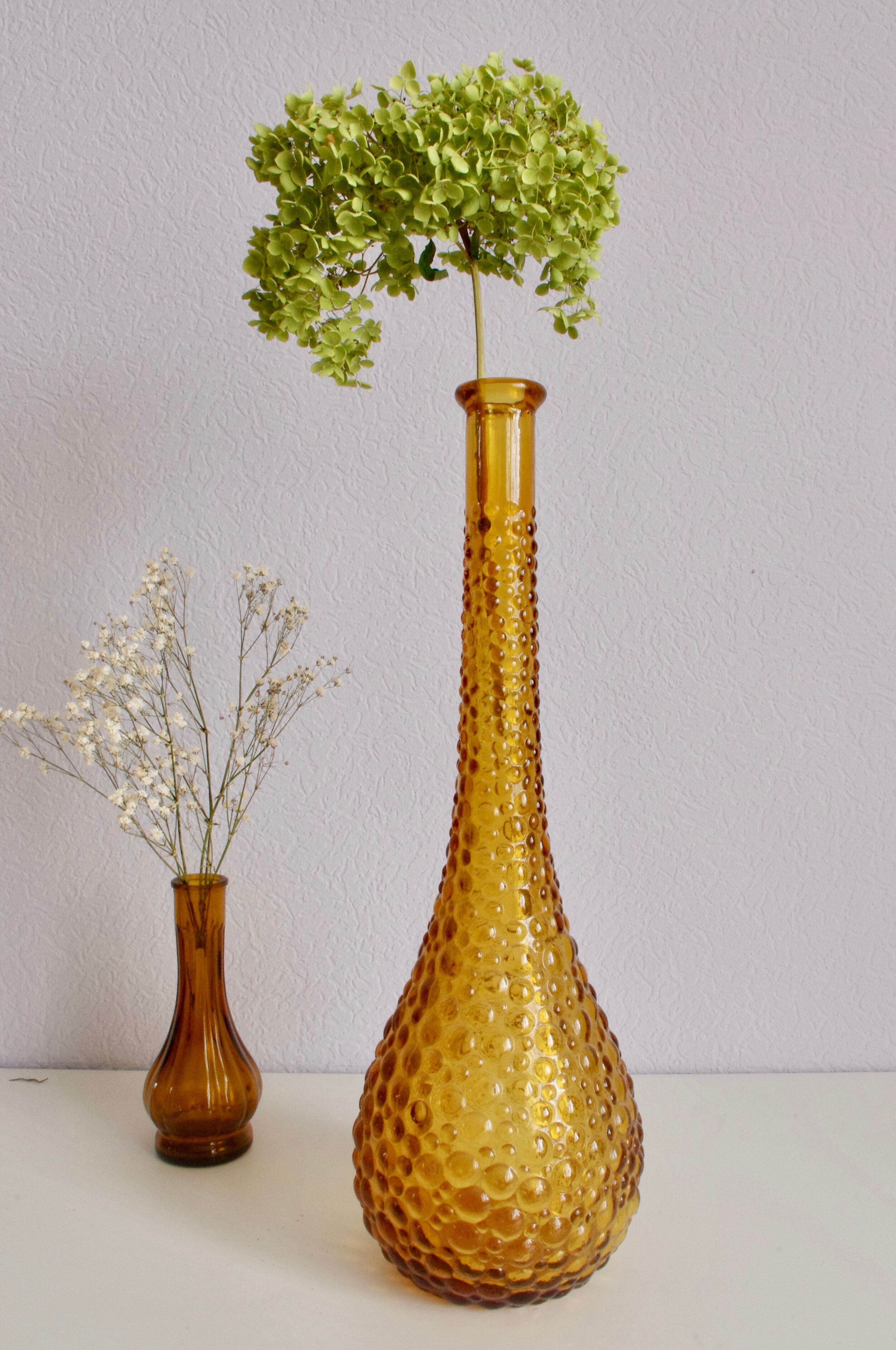 Carafe style empoli jaune