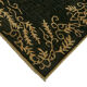 Hand-knotted anatolian antique 1970s 213 cm x 298 cm black wool carpet