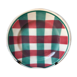 Serving dish round earth of iron earthenware of Givors