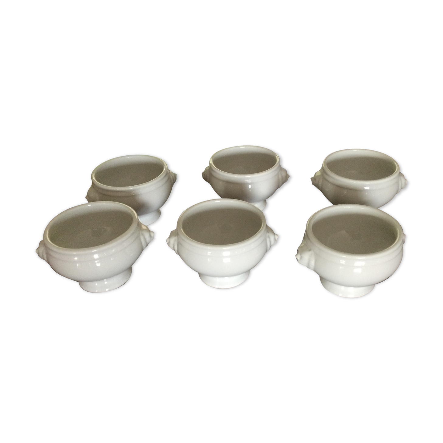White porcelain soup bowl