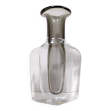Transparent and Grey Sommerso Murano Glass Vase by Hora P