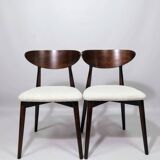 Scandinavian design pearl bouclé dining room chairs set of 6