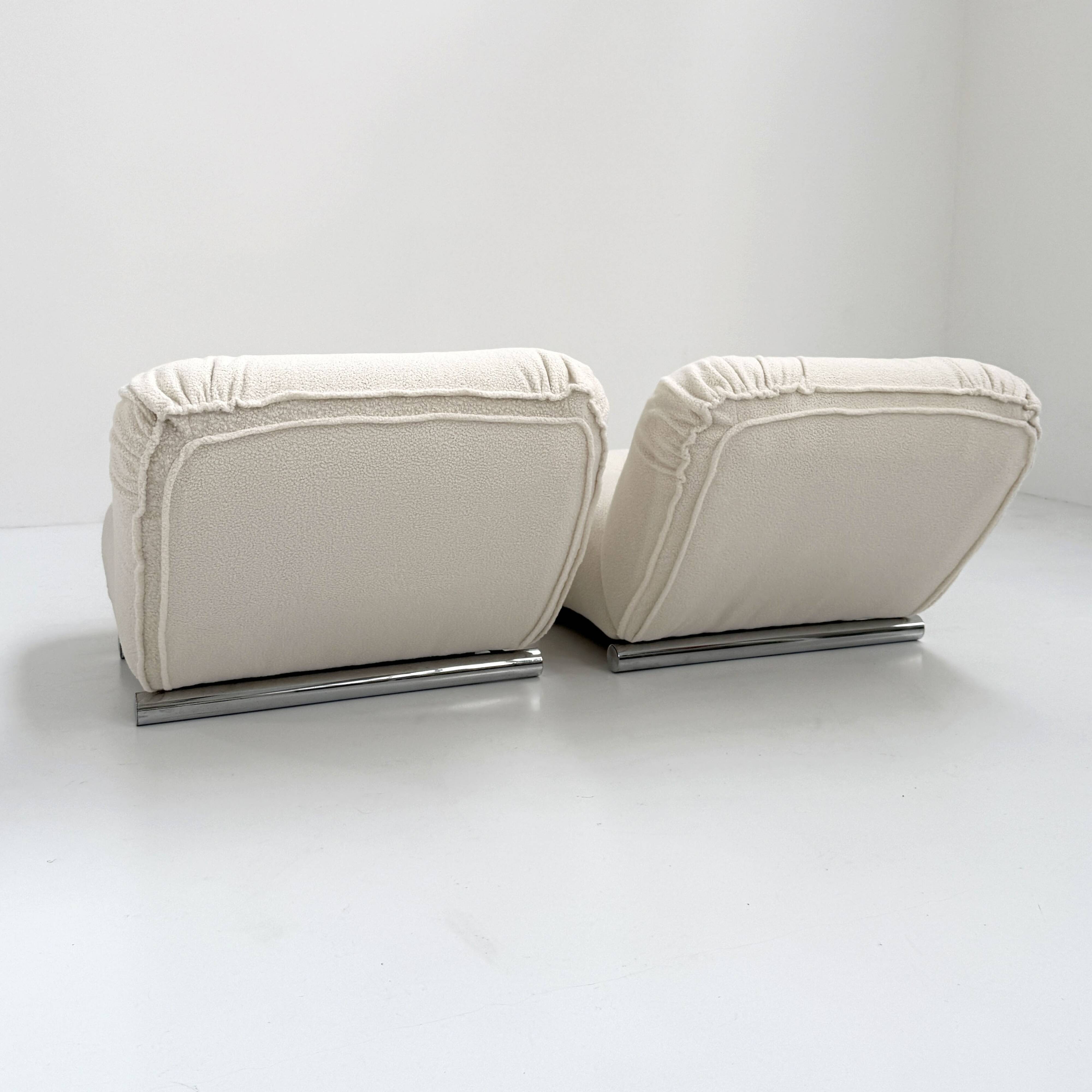 Paire de fauteuils par Giuseppe Munari pour Poltrona Munari, 1970