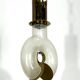 Mid-century modern brass and pulegoso chandelier by Carlo Nason