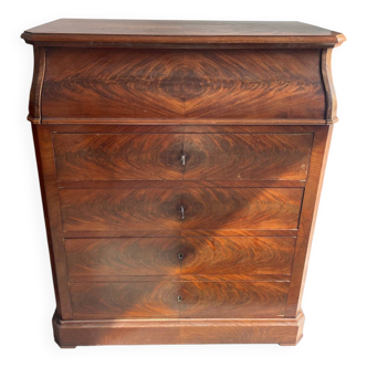 Commode de toilette dite chemin de fer