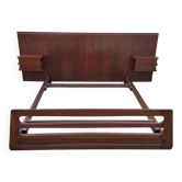 Lit adulte scandinave teck vintage année 60 70 chevet