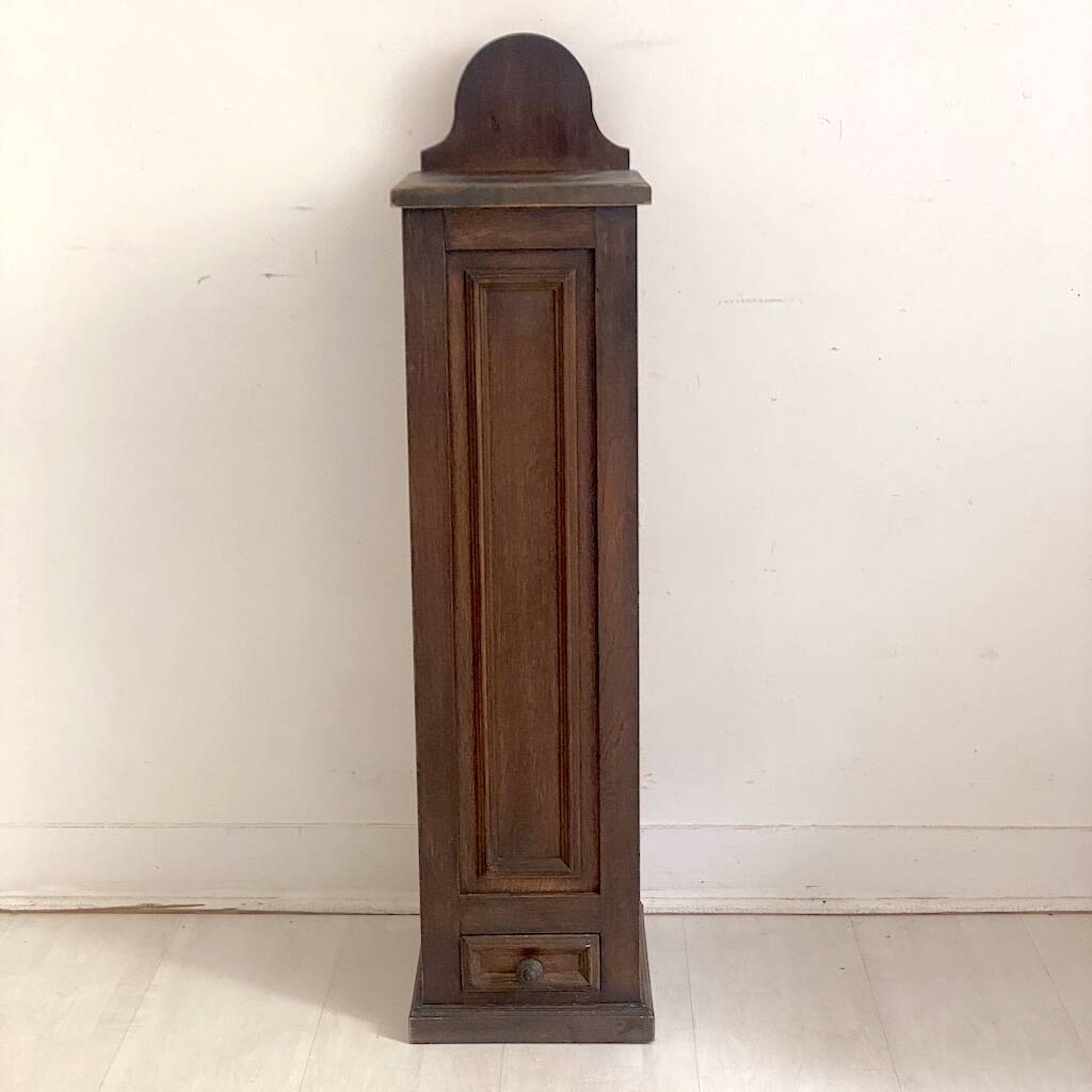Vintage 1950s solid wood bread box