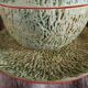 Old pottery ice bucket in majolica