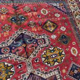 Nice large vintage carpet chirwan Azerbaijan handmade 234x310 cm
