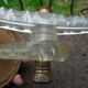 Adjustable double-arm wall light in plexiglass and brass, 1950.