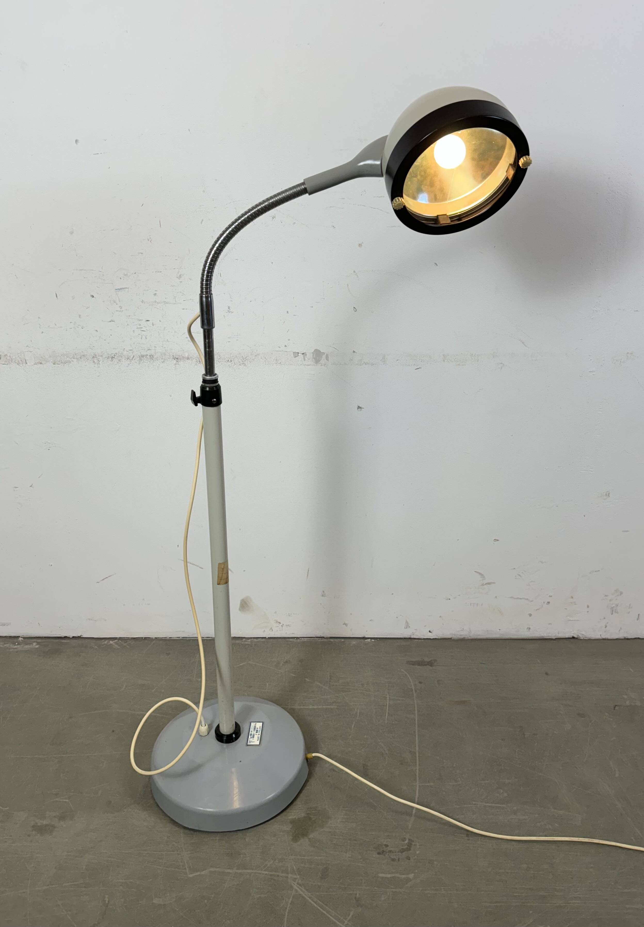 Vintage Medical Gooseneck Floor Lamp from Famed, 1970s