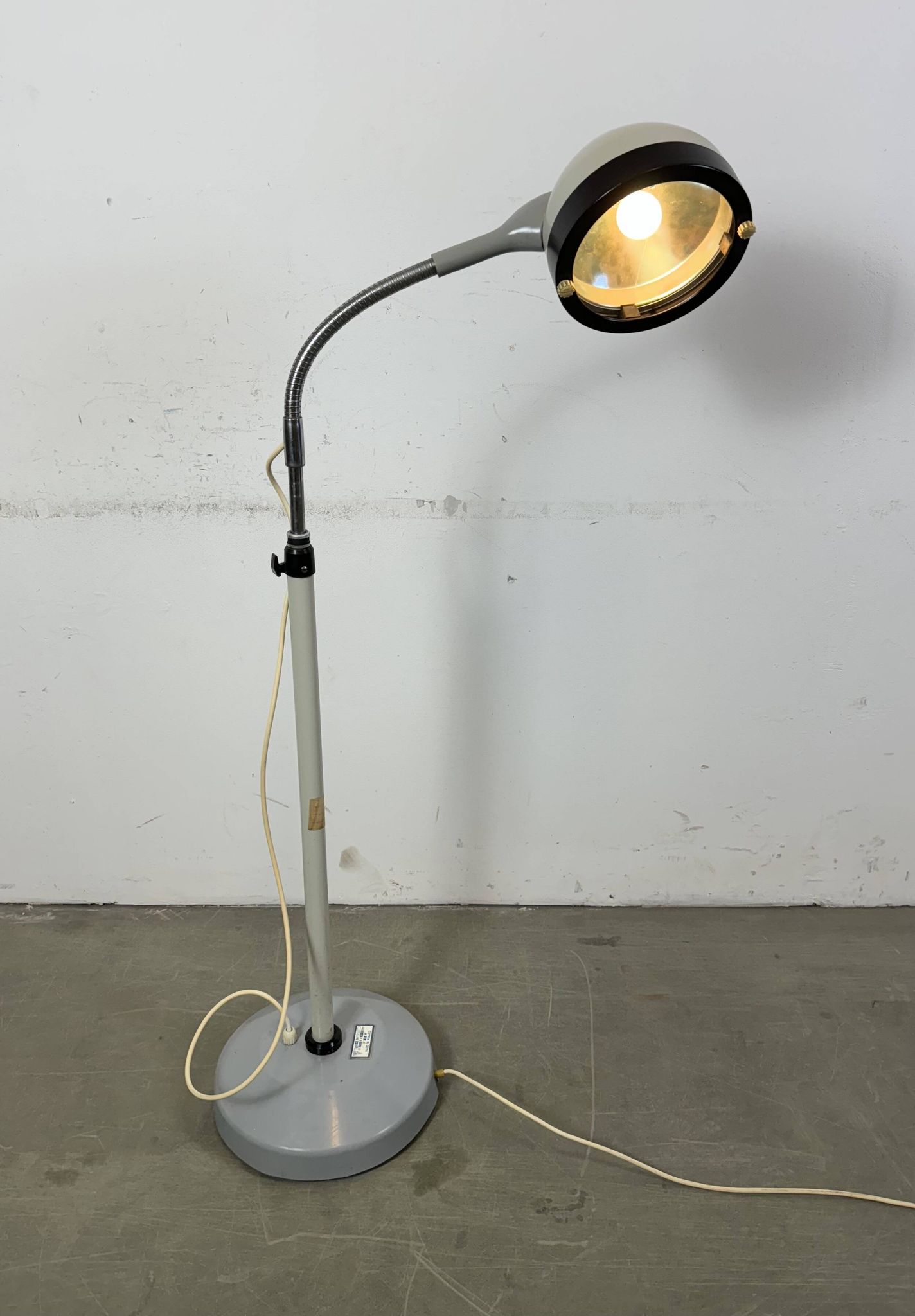 Vintage Medical Gooseneck Floor Lamp from Famed, 1970s