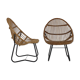 Paire de fauteuils en rotin Alan Fuchs par Uluv  Tchécoslovaquie années 1960