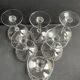 6 Champagne glasses – Saint Louis Christmas service rock crystal engraving 3540