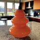 Suspension en opaline orange