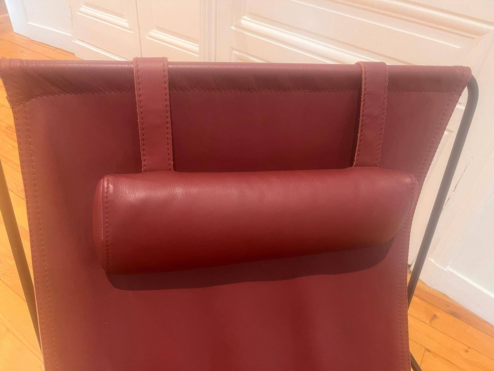 Celchar AM.PM armchair in burgundy leather - Very good condition