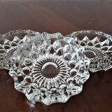 Cendrier verre vintage de collection ciselé