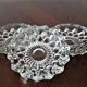 Glass ashtray, vintage collection chiseled