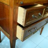 Louis XVI style secretary with walnut donkey