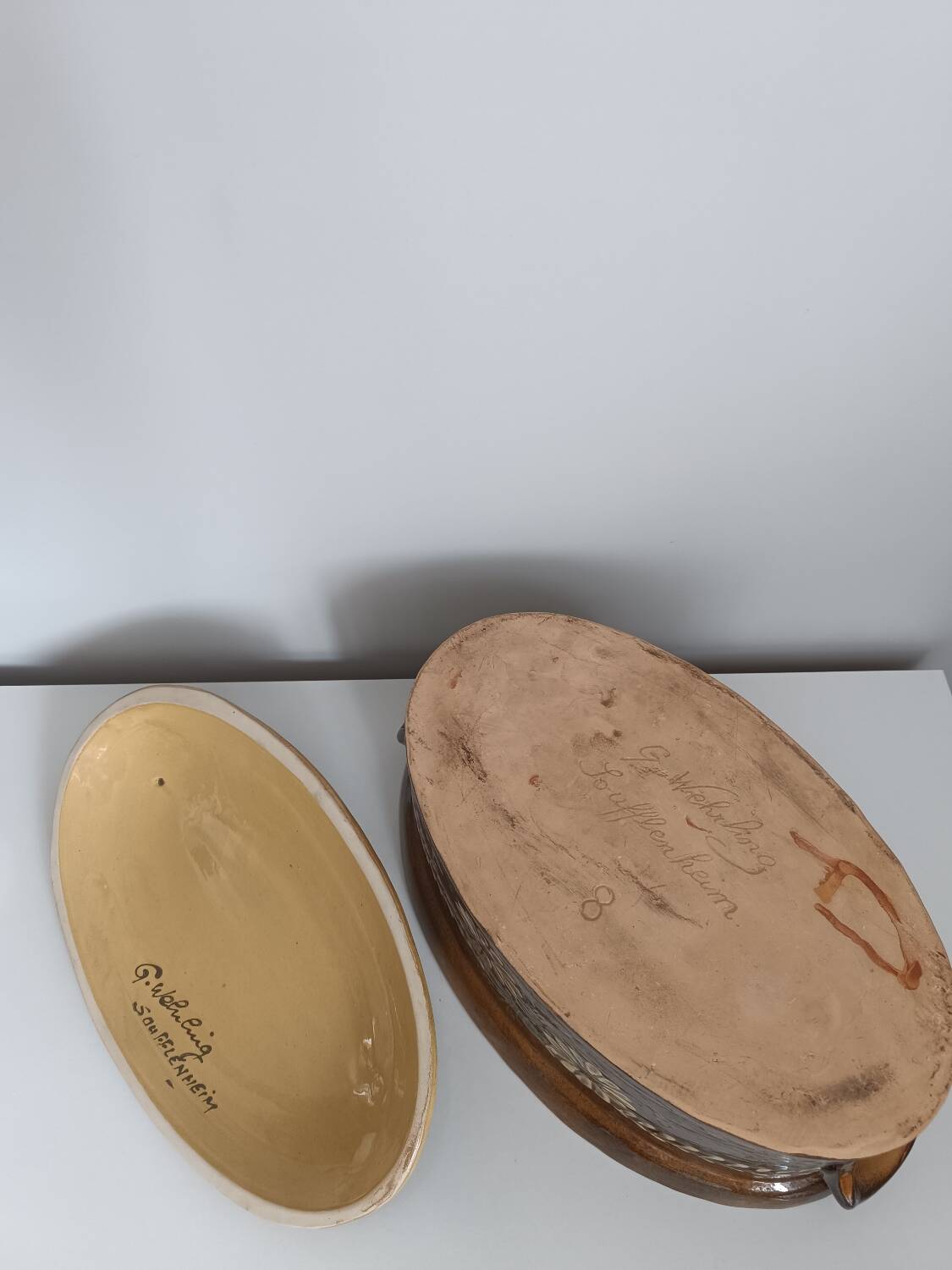 Vintage baeckeoffe terrine