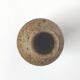 Bottle vase in sandstone pyrite floral decoration signed