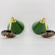 Enamelled sheet metal wall lights