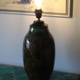 Handmade ceramic lamp signed