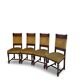 four Victorian dining chairs
