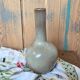 Glazed stoneware single-flower vase signed Jean Dubost, vintage Fr