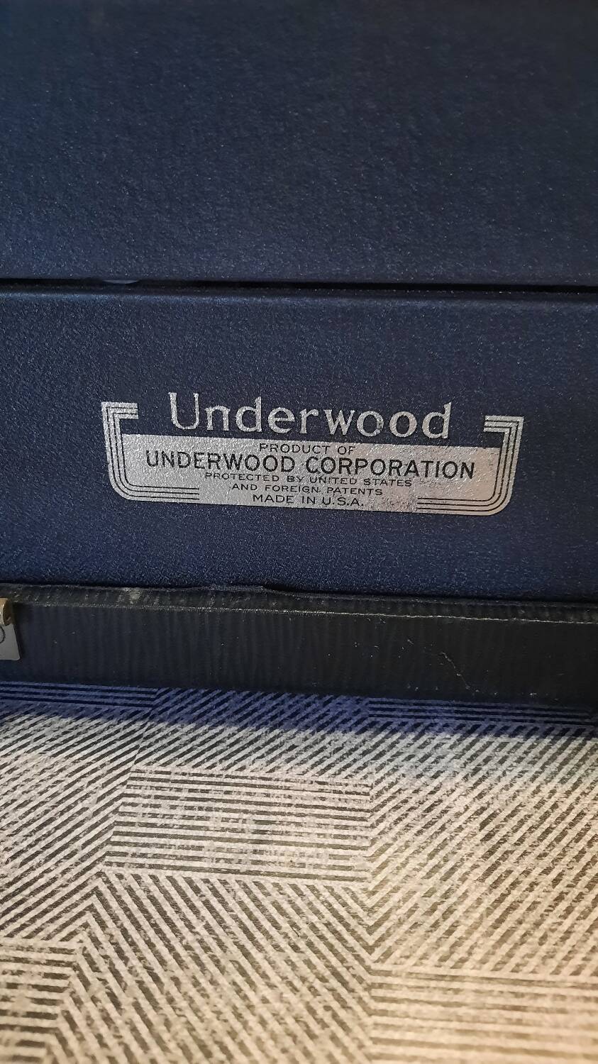 Underwood typewriter