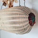 Rattan messenger bag