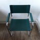 Fauteuil chrome et cuir année 70