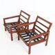 Ensemble de 2 fauteuils en teck "Capella" restaurés d'Illum Wikkelsø / Niels Eilersen.