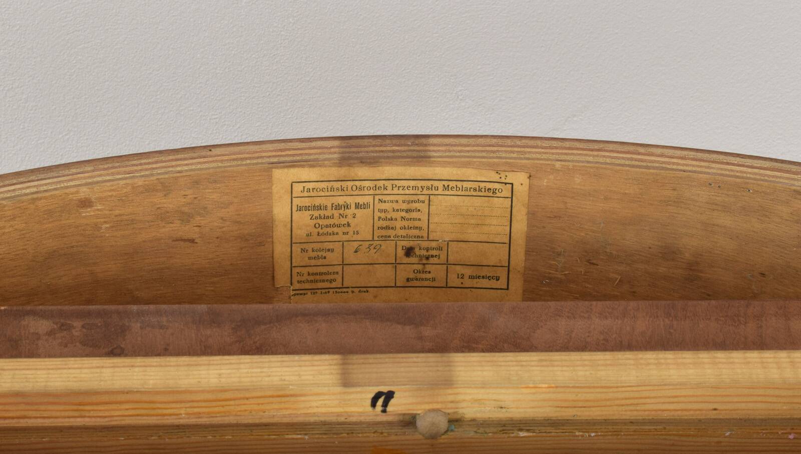 Table à manger extensible en chêne polonais du milieu du siècle, années 1960.