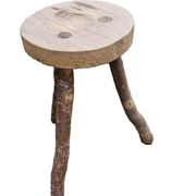Vintage Brutalist Stool in the Style of Jean Touret 1960