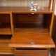 Mid-century living room furniture in ash wood with suspended parts