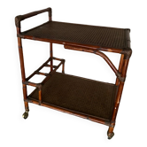 Rattan and cane server