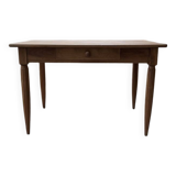 1950s walnut bistro farmhouse table