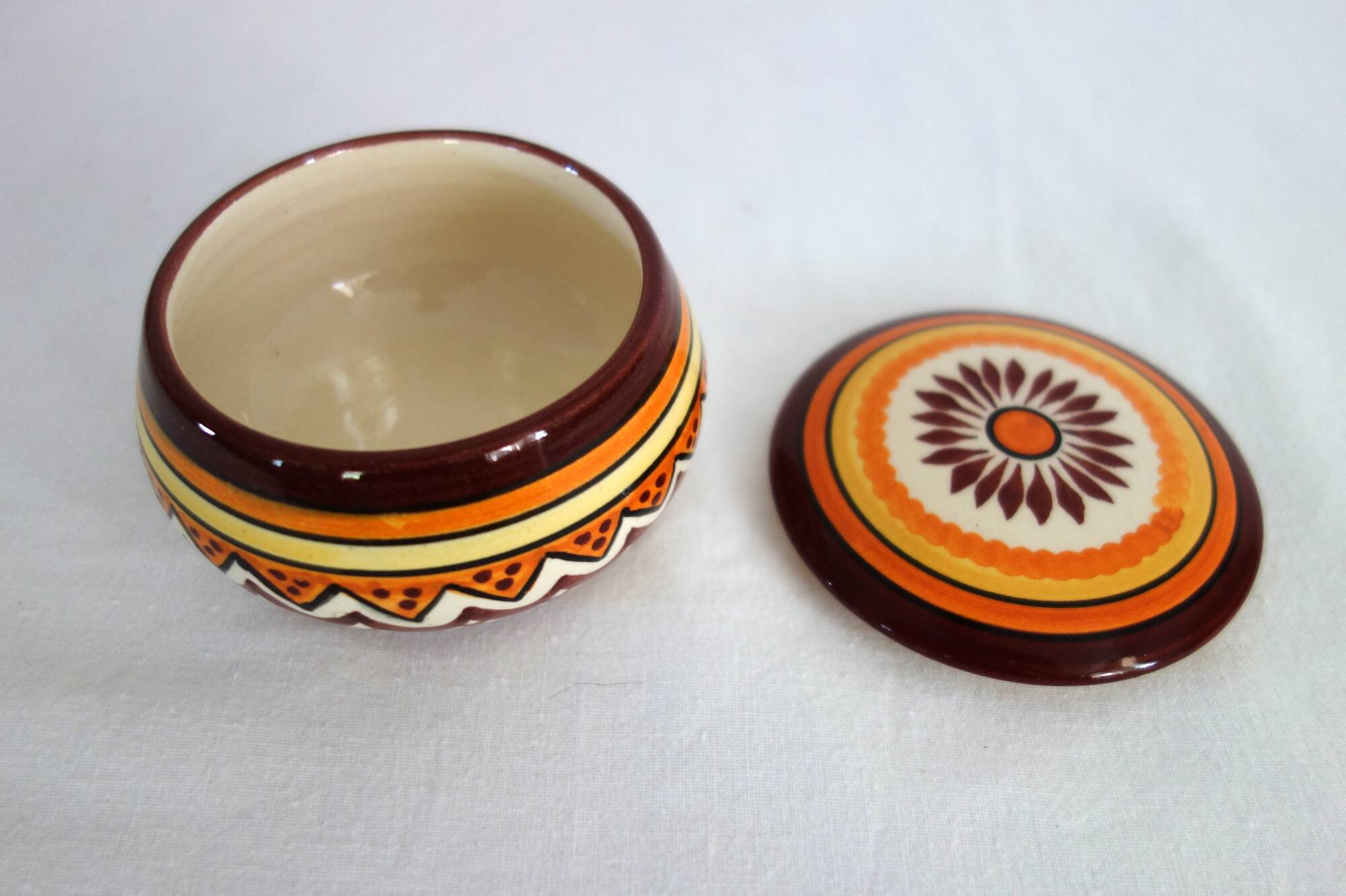 Henriot Quimper earthenware duo coffee service