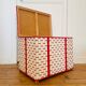 Coffre de rangement en scoubidou vintage 1960